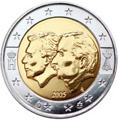 Бельгия 2 евро 2005