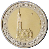 Германия 2 евро 2008