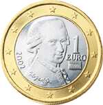 Евро 1 евро Австрия