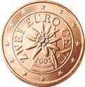 Евро 2 цента Австрия