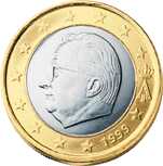 Евро 1 евро Бельгия