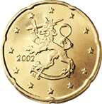 Евро 20 центов Финляндия