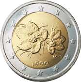 Евро 2 евро Финляндия