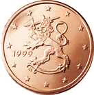 Евро 5 центов Финляндия