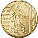 Евро 10 центов Франция