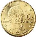 Евро 10 центов Греция