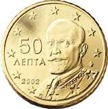 Евро 50 центов Греция