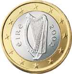 Евро 1 евро Ирландия