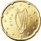 Евро 20 центов Ирландия
