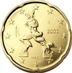 Евро 20 центов Италия