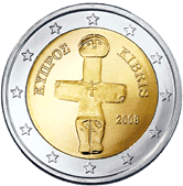 Евро 1 цент Кипр