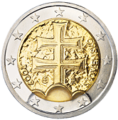 Евро 1 цент Словакия