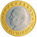 Евро 1 евро Ватикан