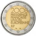 2 евро 2008 Франция, Председательство Франции в Евросоюзе