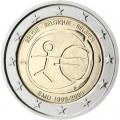 2 евро 2009 10 лет Экономическому и валютному союзу, Бельгия 