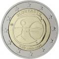 2 евро 2009 10 лет Экономическому и валютному союзу, Словакия
