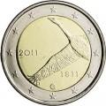 2 евро 2011 Финляндия, 200 лет банку Финляндии