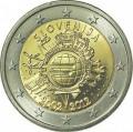 2 евро 2012 10 лет Евро, Словения