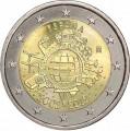 2 евро 2012 10 лет Евро, Испания
