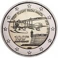 2 евро 2015 Мальта, 100 лет первому авиаперелёту с Мальты