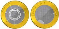 3 евро 2012 Словения 100 летие первой Словенской Олимпийской медали