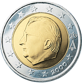 2 евро Бельгия