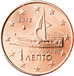 1 цент Греция