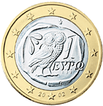 1 евро Греция