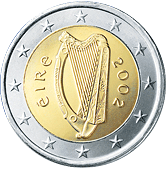 2 евро Ирландия