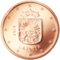 2 центов Латвия