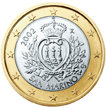 1 евро Сан-Марино