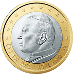 1 евро Ватикан