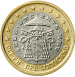 1 евро Ватикан