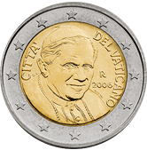 2 евро Ватикан
